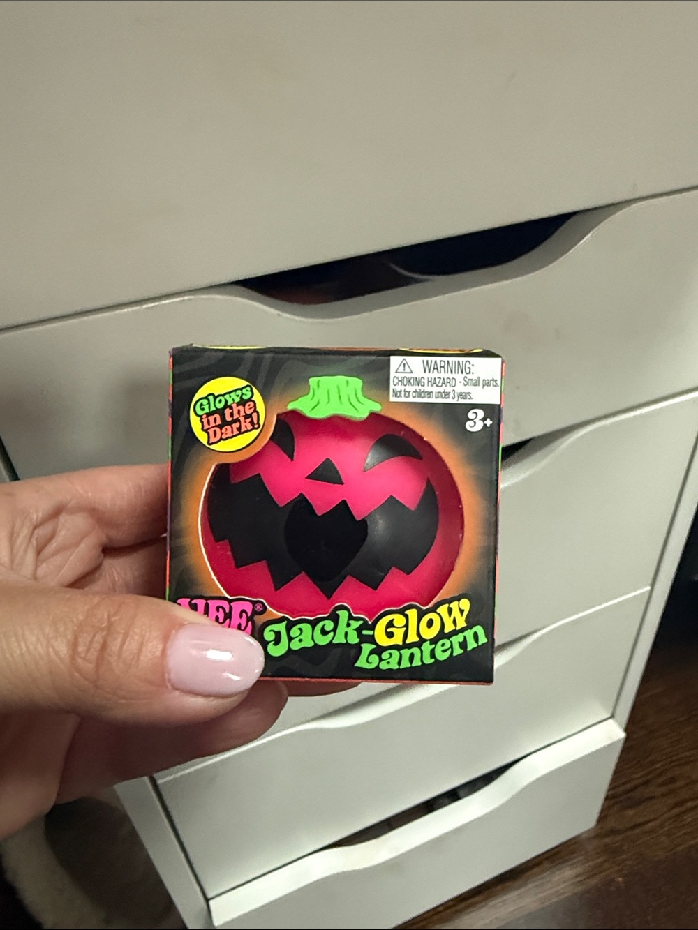 NeeDoh Jack Glow Lantern PINK